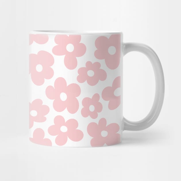 Aesthetic Pink Flowers Retro Daisy by YourGoods